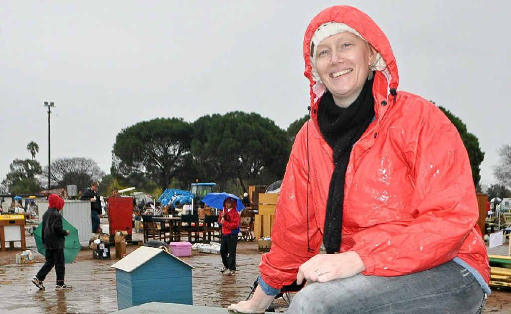 Leisa Clark loved the Allora Community Auction, buying quirky goods to sell through her business in Brisbane.